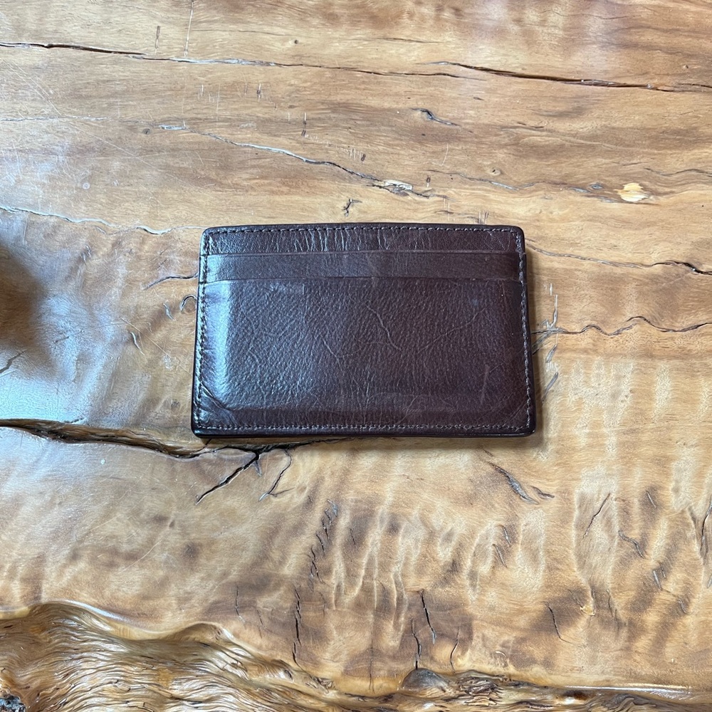 Coach men/women’s wallet never used real leather, 5 slots for holding cards/cash